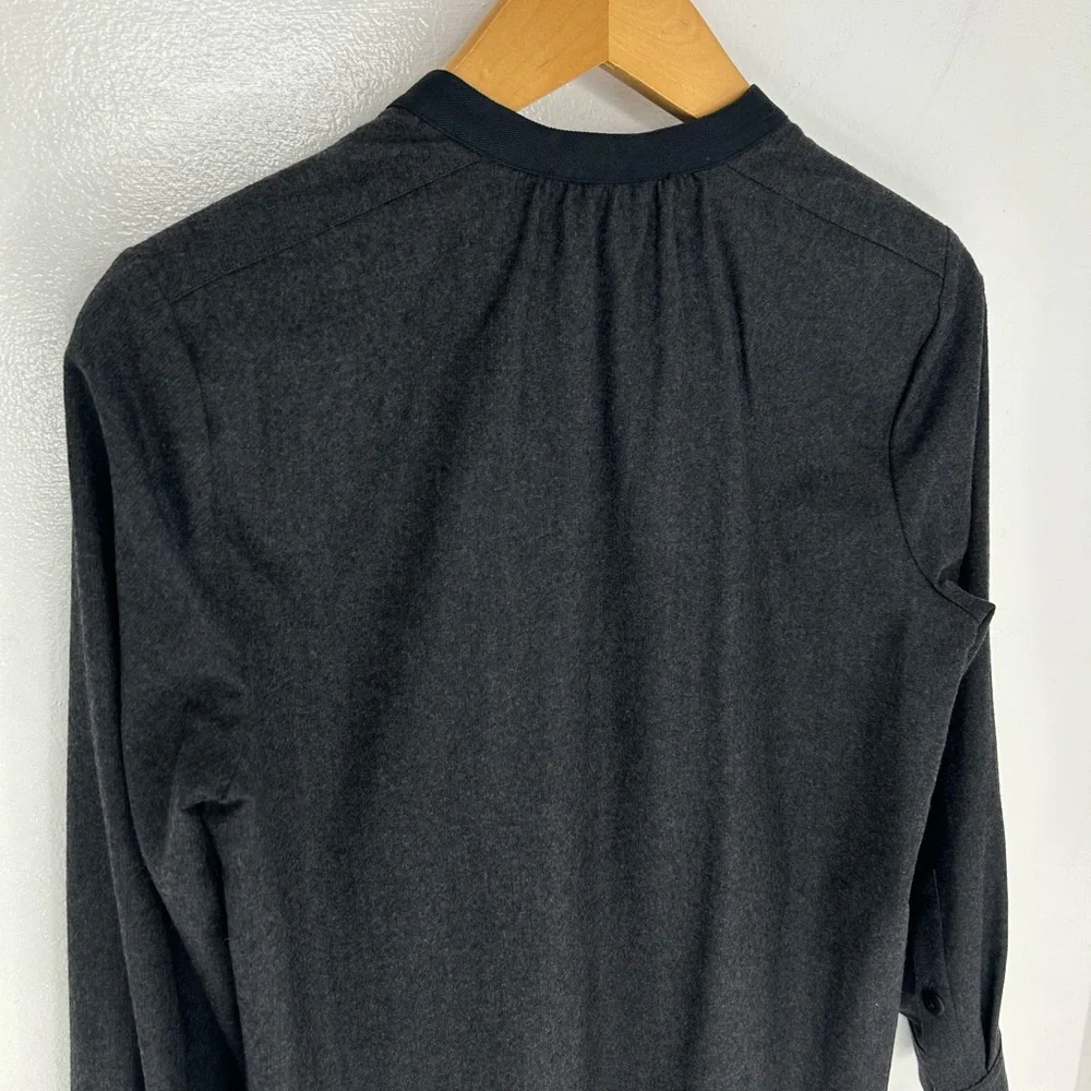Madewell Latitude Shirt Shift Dress Size Small Pockets Wool Blend Lined Office - Picture 7 of 10